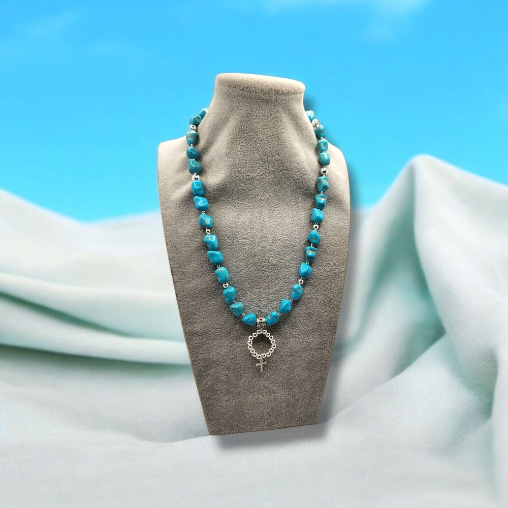 Blessed Path Turquoise Necklace - Picture 5 of 5